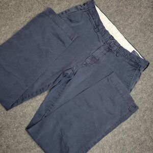 Polo Ralph Lauren Chino Pants Men 34X34 Navy Blue Classic Fit Preppy Old Money
